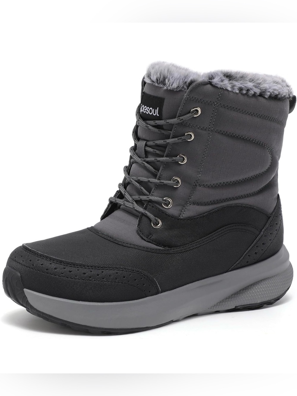 Men’s Gray Insulated Winter Boot